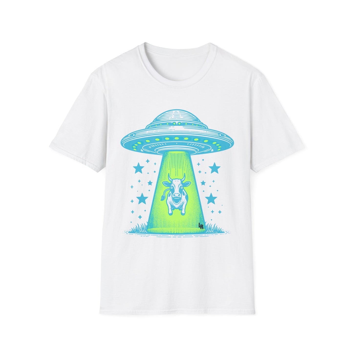 Flying Saucer Cow Graphic T-Shirt