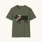 Pig with Flowers T-Shirt