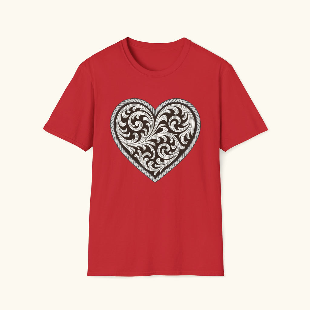 Western Scroll Heart T-Shirt