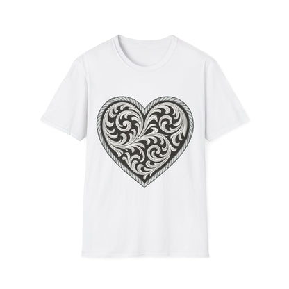 Western Scroll Heart
