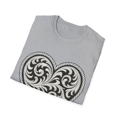 Western Scroll Heart