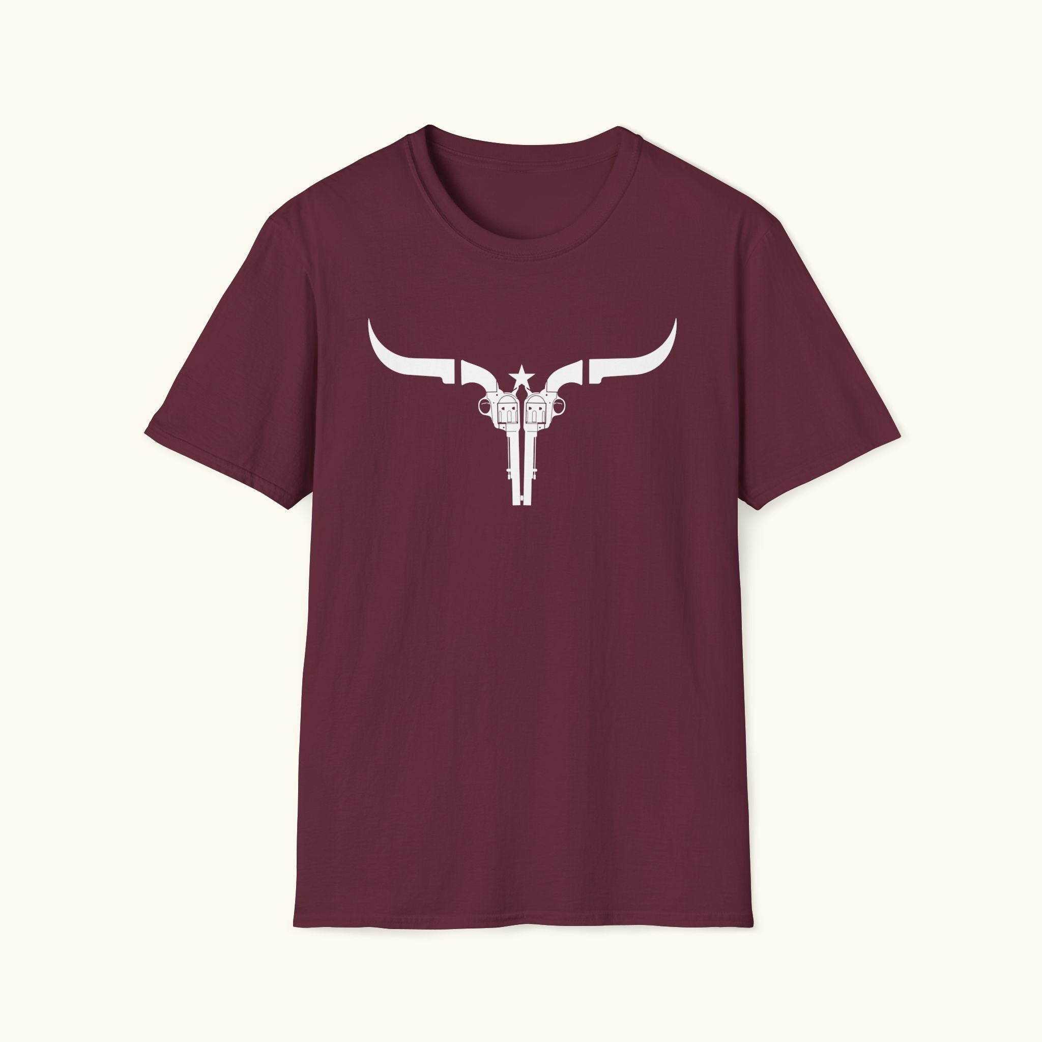 Pistol Cattle Skull T-Shirt