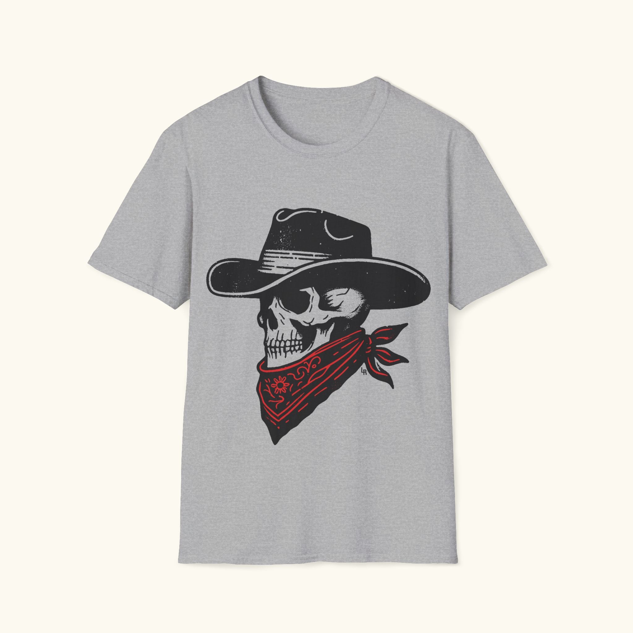 Cowboy Skull Graphic T-Shirt