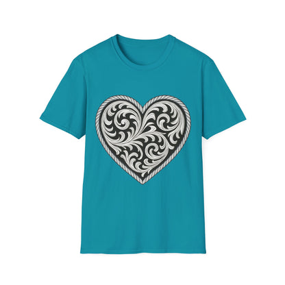 Western Scroll Heart