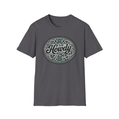 Howdy Vintage Unisex Softstyle T-Shirt, Casual Tee, Gift for Friends, Graphic Shirt, Comfortable Wear, Western Vibes
