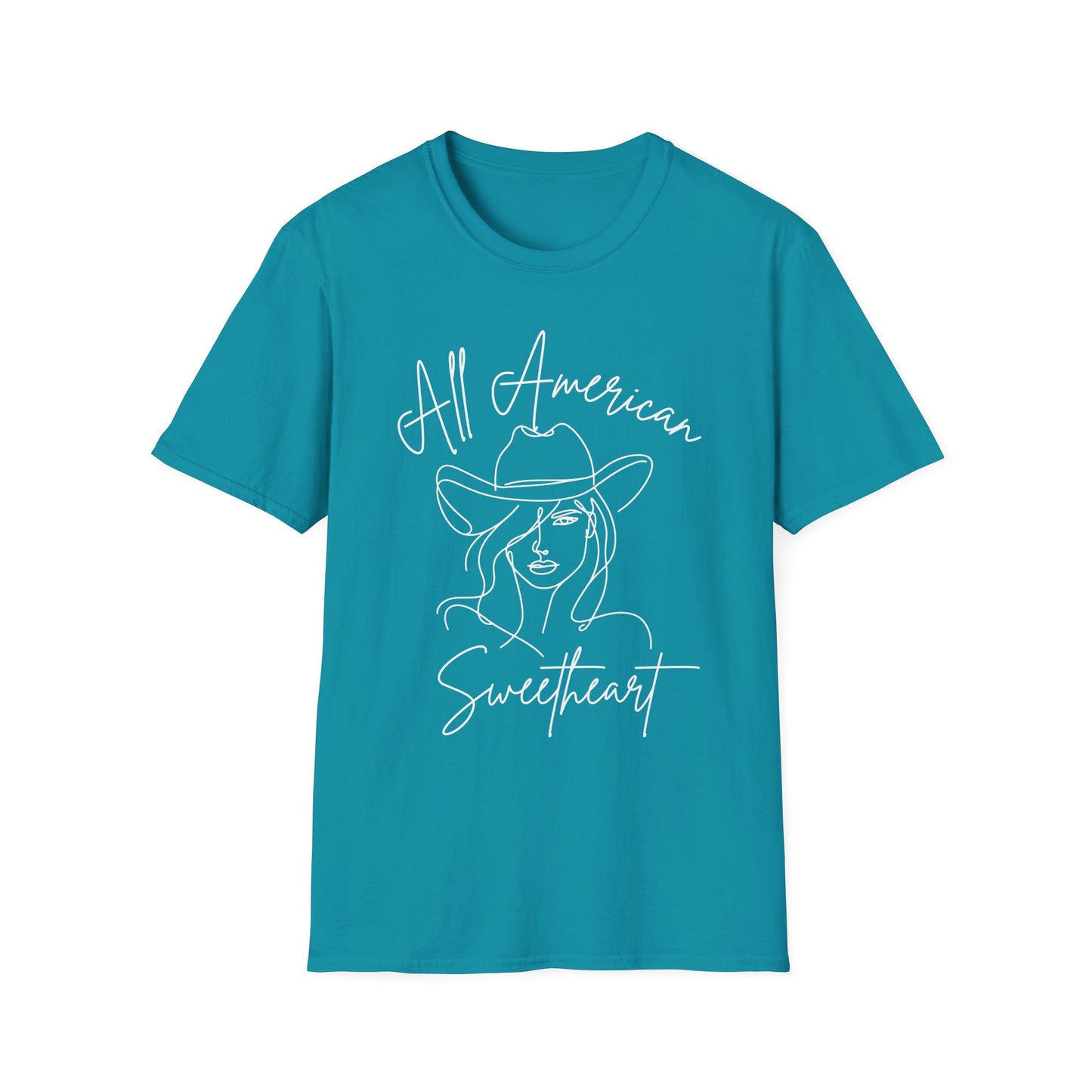 All American Sweetheart Cowgirl Graphic Tee