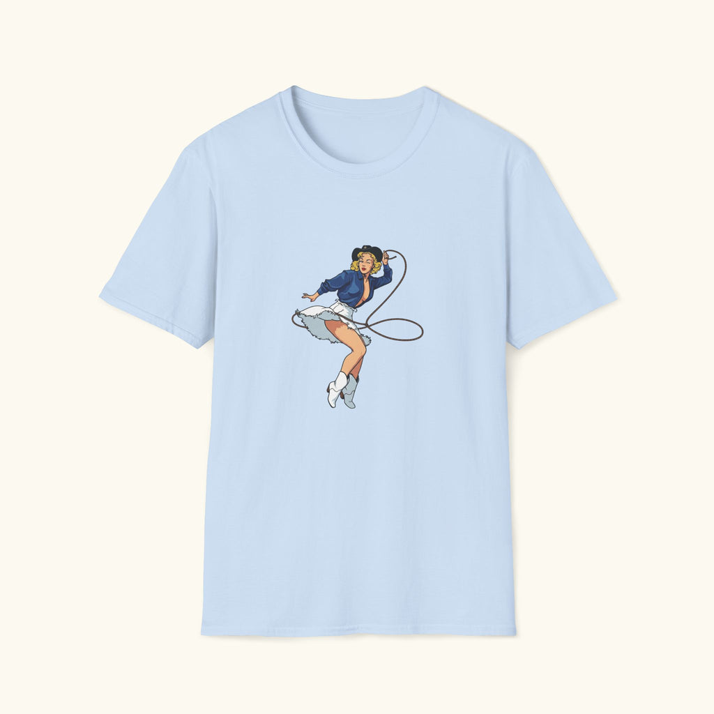 Lasso Cowgirl Pin Up T-Shirt