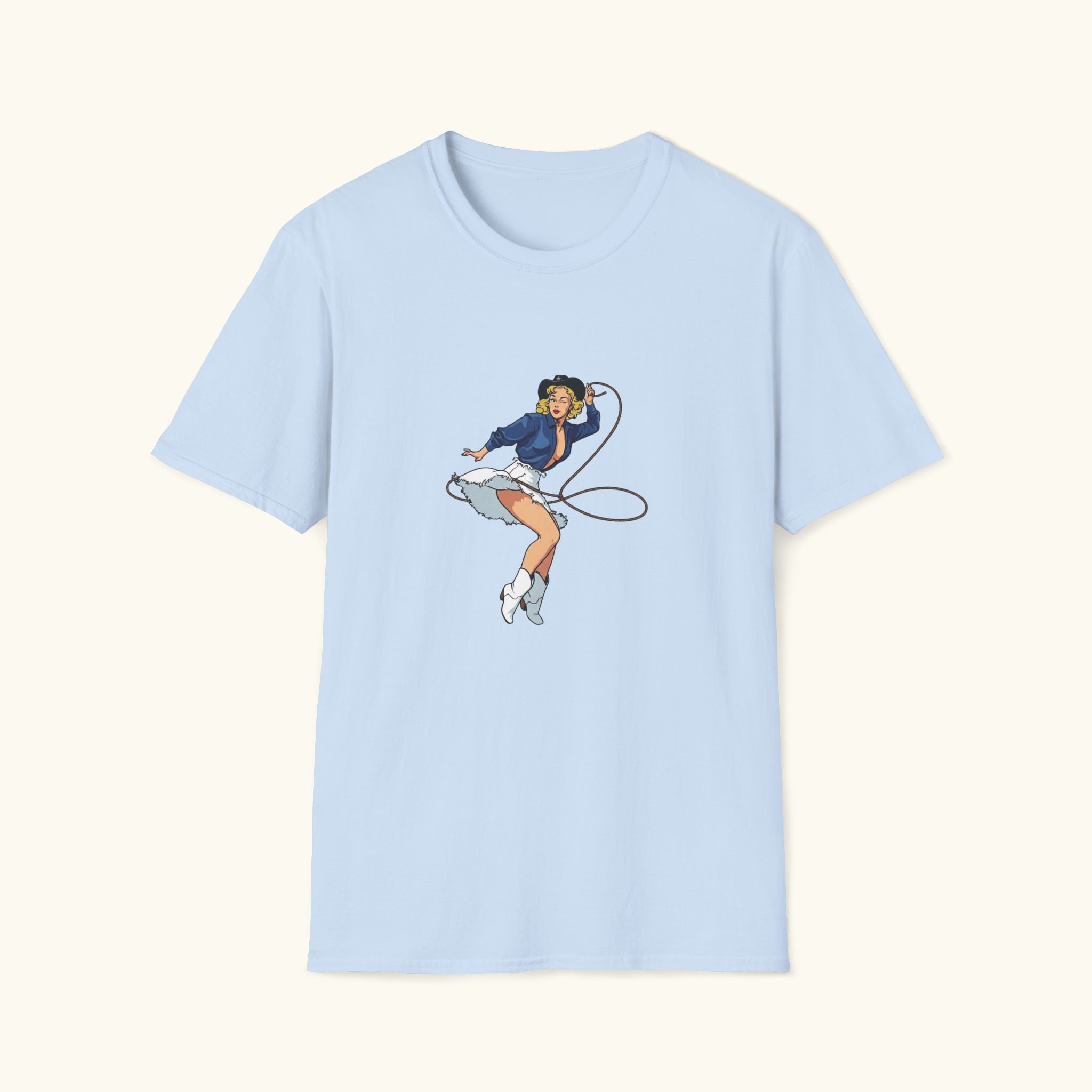 Lasso Cowgirl Pin Up T-Shirt