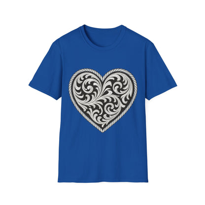 Western Scroll Heart