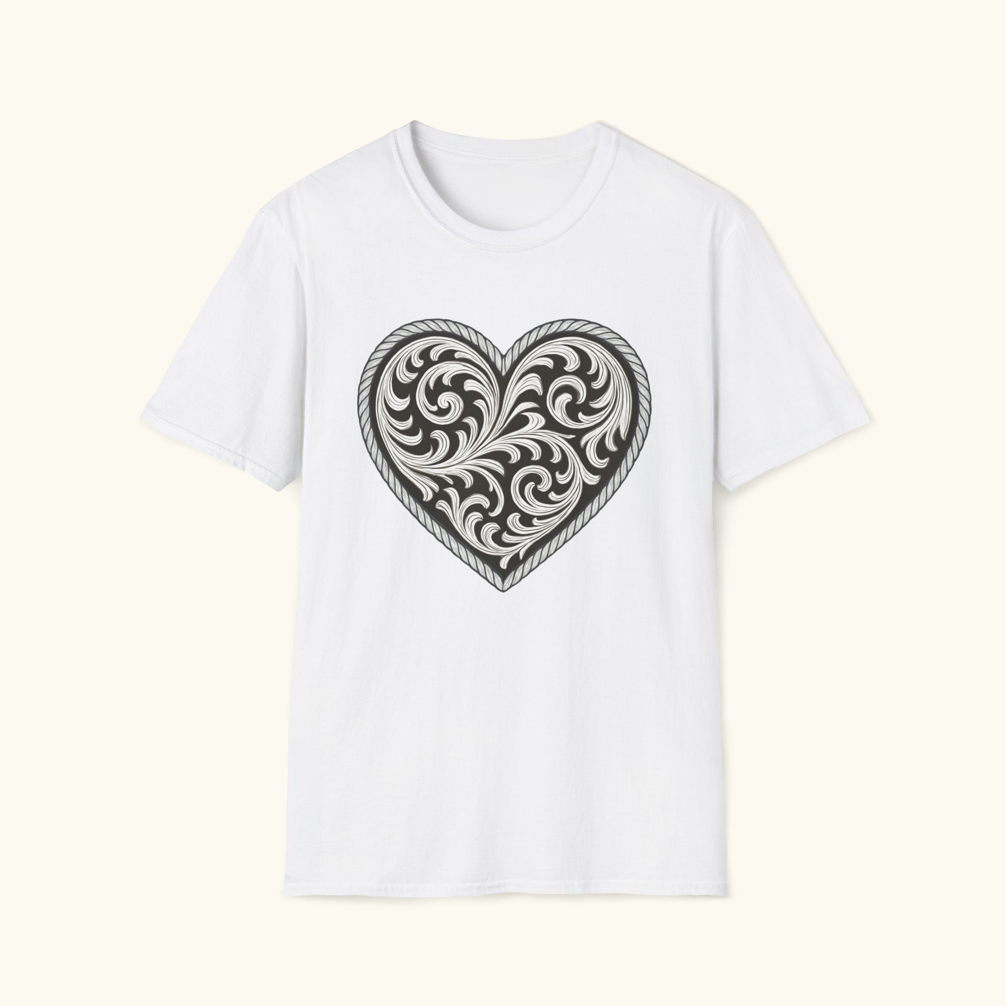 Western Scroll Heart T-Shirt