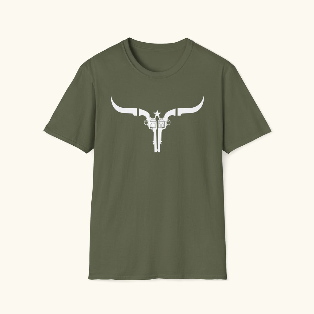 Pistol Cattle Skull T-Shirt