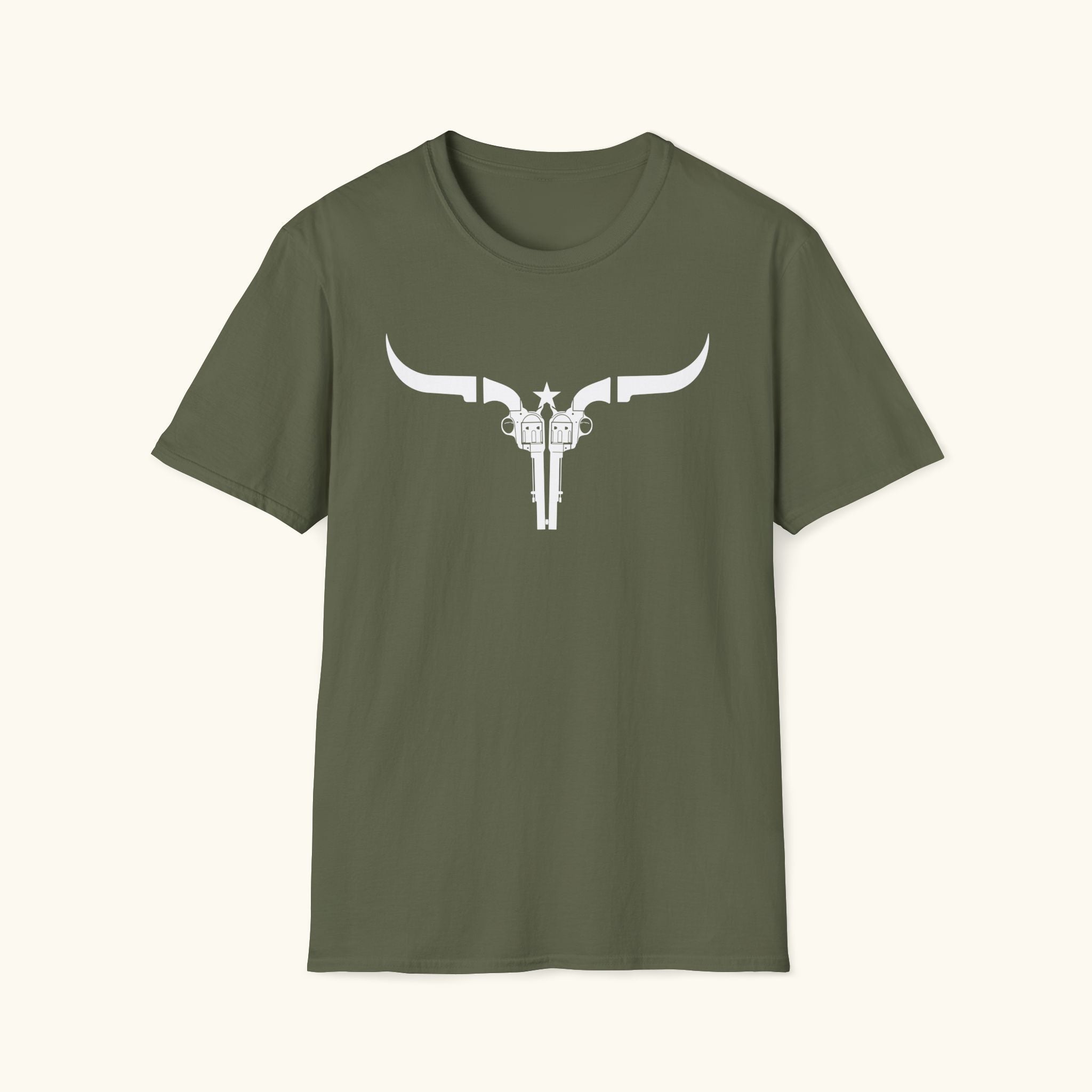 Pistol Cattle Skull T-Shirt