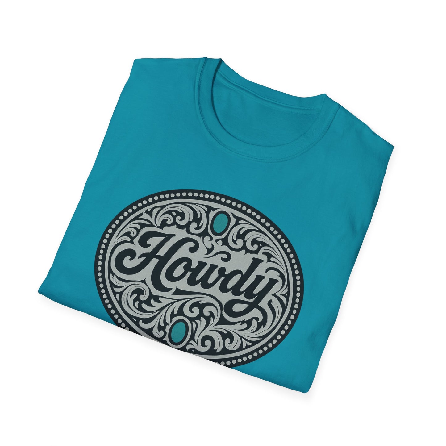 Howdy Vintage Unisex Softstyle T-Shirt, Casual Tee, Gift for Friends, Graphic Shirt, Comfortable Wear, Western Vibes