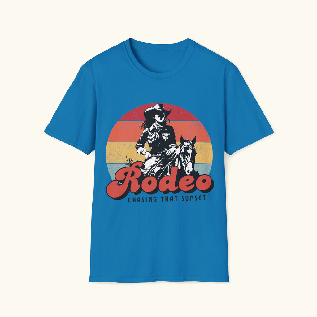 Chasing the Sunset Cowgirl T-Shirt