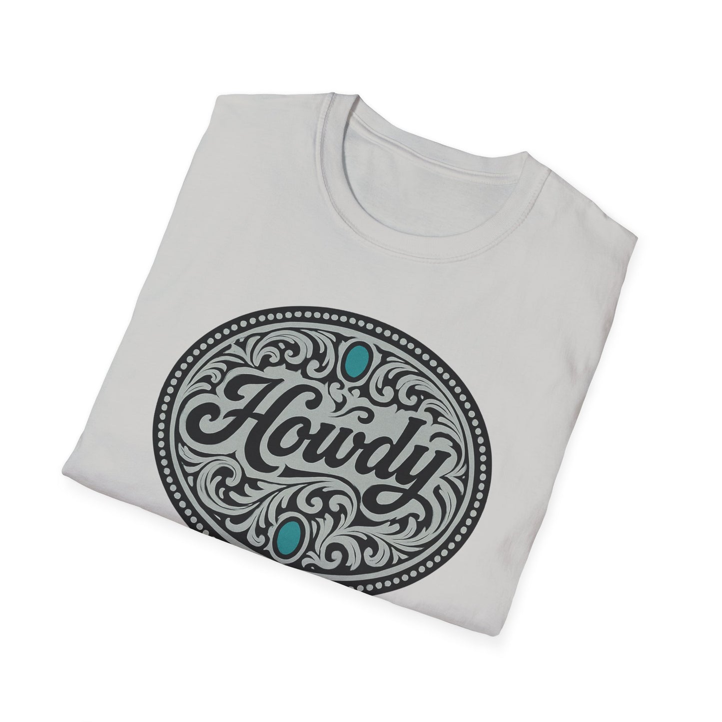Howdy Vintage Unisex Softstyle T-Shirt, Casual Tee, Gift for Friends, Graphic Shirt, Comfortable Wear, Western Vibes