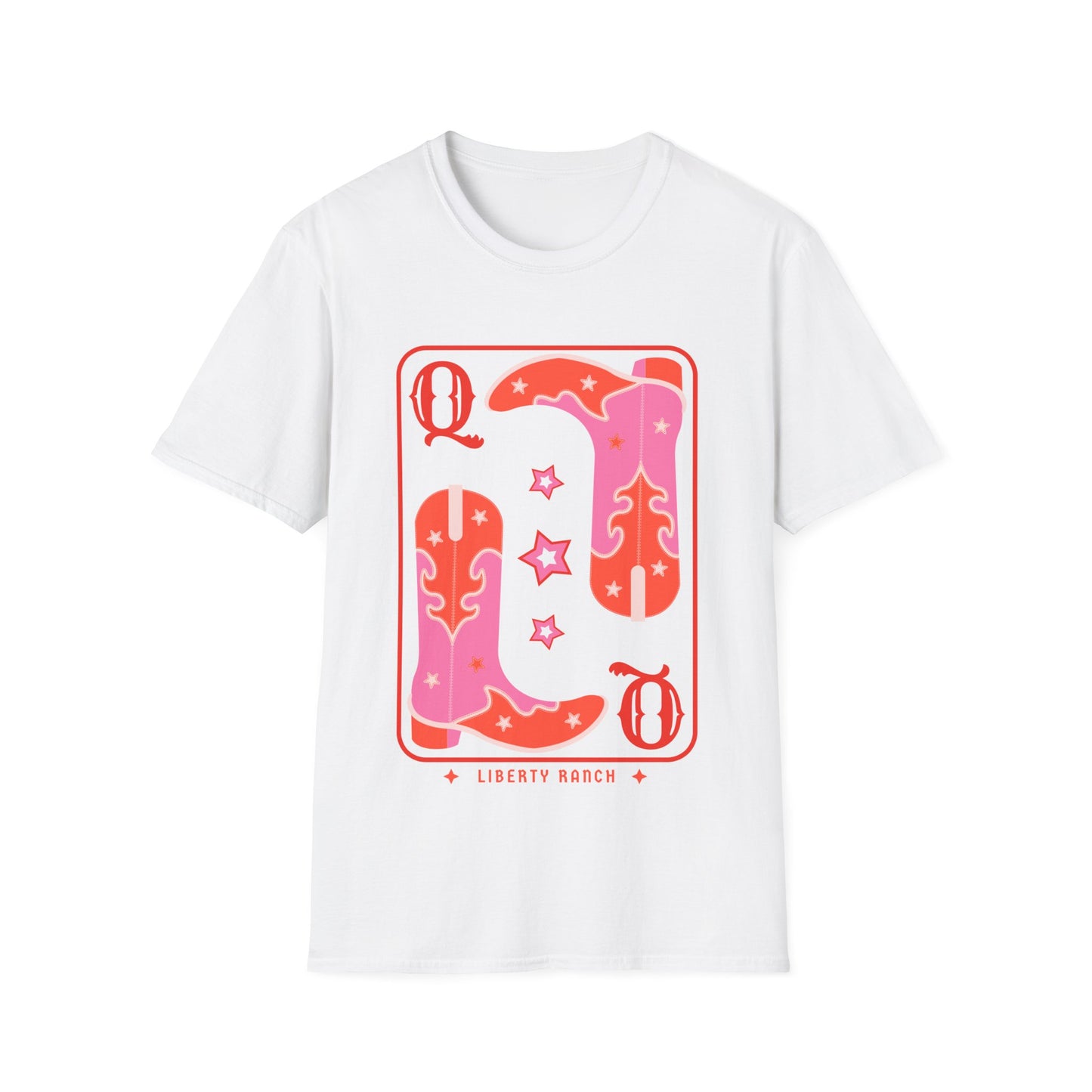 Queen of Boots T-Shirt | Western Style Tee for Festivals, Casual Wear, Gift, Summer Outing, Rodeo