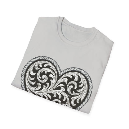 Western Scroll Heart